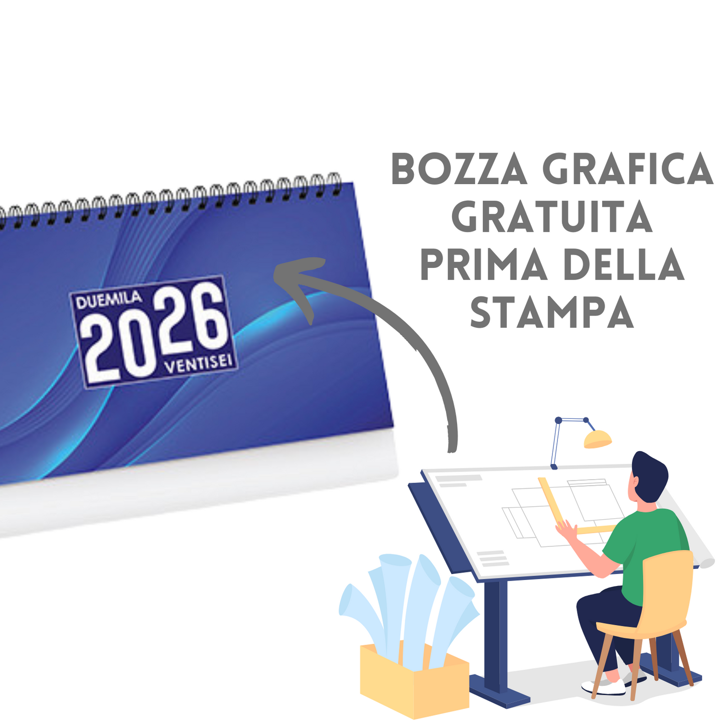 Kit Calendario 2026 + Penna | Cod. Kit Table