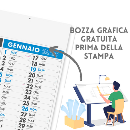 Calendari personalizzati 2025 olandesi PA636
