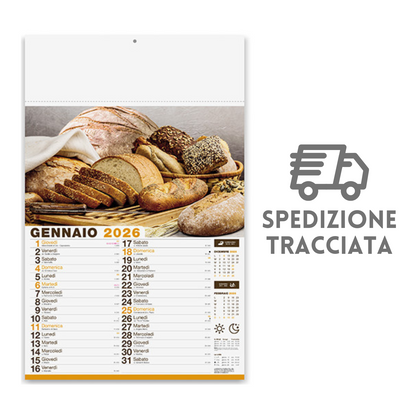 Calendario illustrato 2026 Pane e Pasta | Cod. PA138