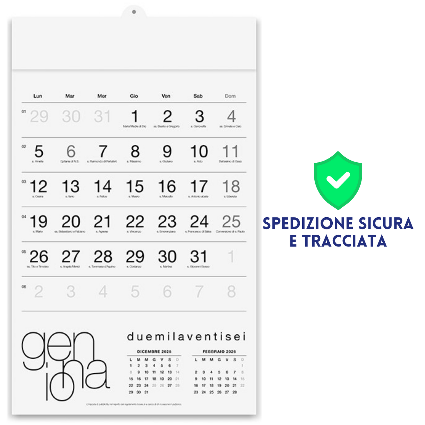 Calendario olandese 2026 personalizzato | Cod. PA513