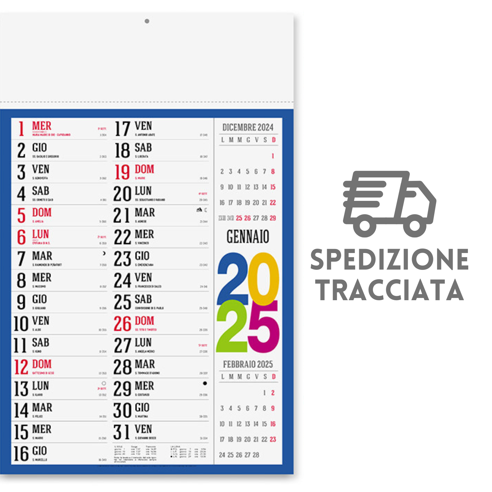 Calendari personalizzati 2025 olandesi PA614