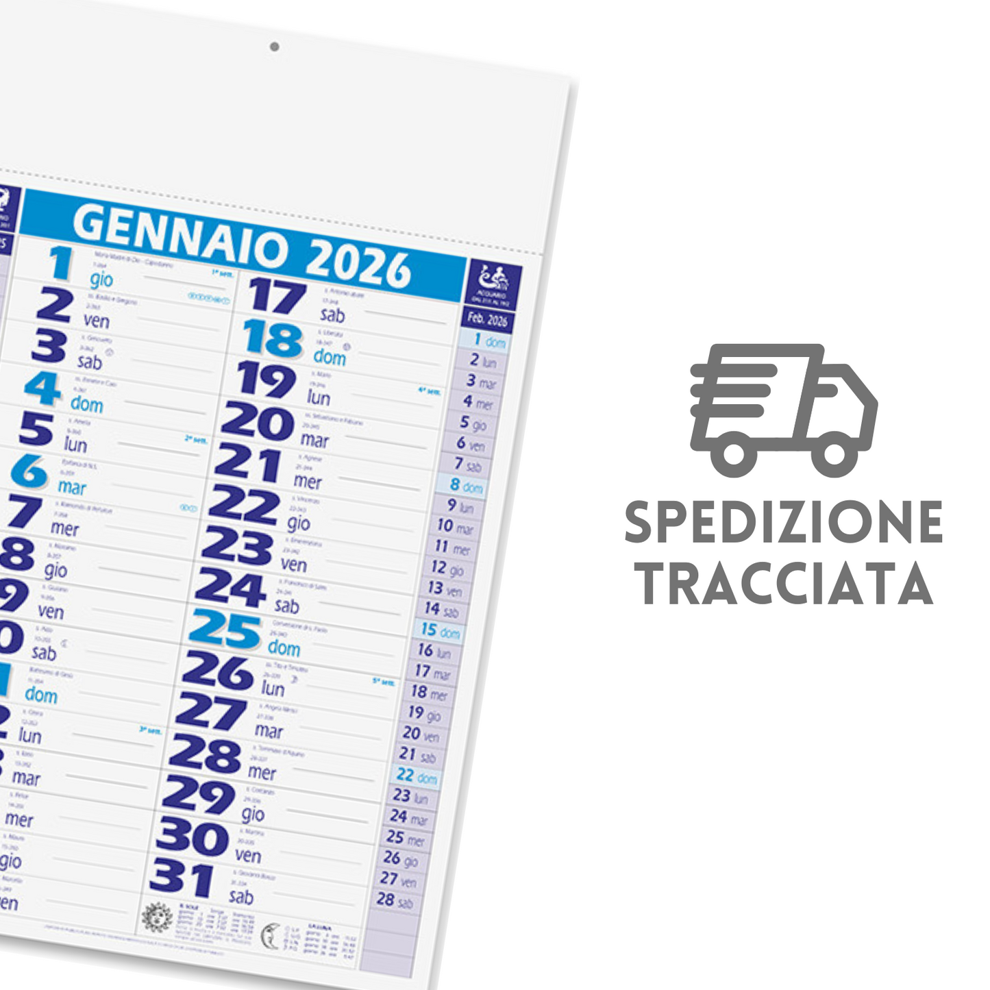 Calendario olandese 2026 personalizzato | Cod. PA620