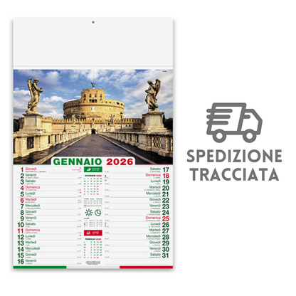 Calendario illustrato 2026 Città d'Italia | Cod. PA116