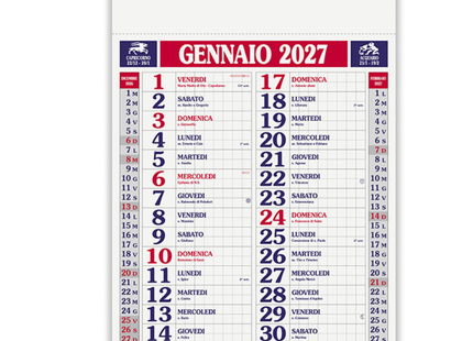 Calendario olandese personalizzato 2027 Quadrettato