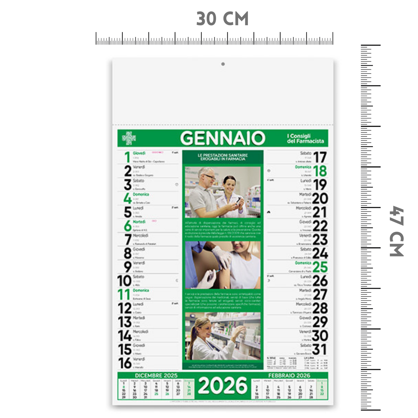 Kit Calendario 2026 + Penna Personalizzati | Cod. Kit Pharma