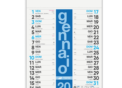 Calendario olandese personalizzato 2027 Colors