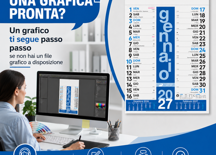 Calendario olandese personalizzato 2027 Colors