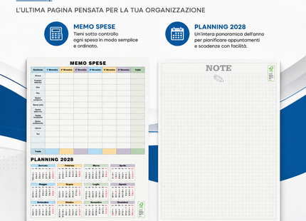Calendario olandese personalizzato 2027 Multicolor Notes