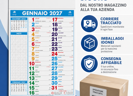 Calendario olandese personalizzato 2027 Multicolor Notes