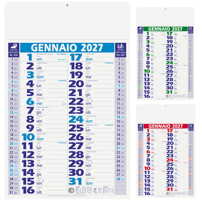 Calendario olandese personalizzato 2027 Smart
