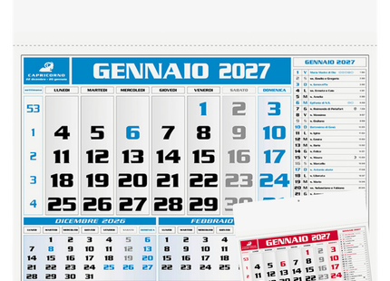 Calendario olandese personalizzato 2027 Americano