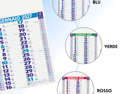 Calendario olandese personalizzato 2027 Medium