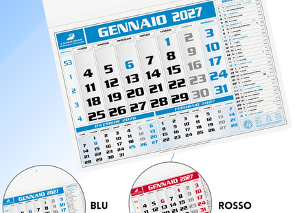 Calendario olandese personalizzato 2027 Americano