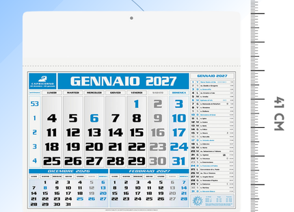Calendario olandese personalizzato 2027 Americano