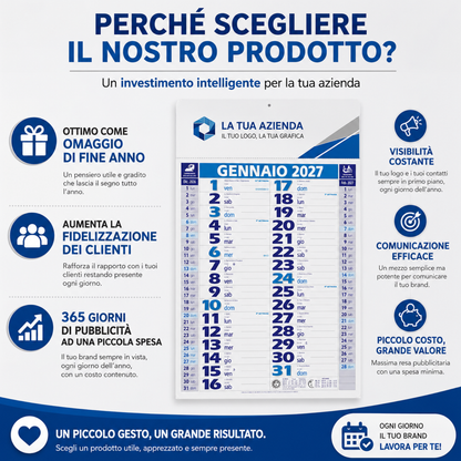 Calendario olandese personalizzato 2027 Smart