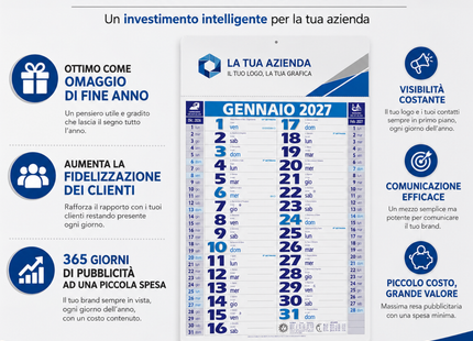 Calendario olandese personalizzato 2027 Medium