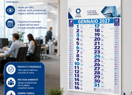 Calendario olandese personalizzato 2027 Medium