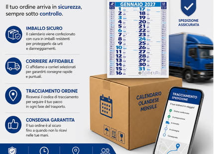 Calendario olandese personalizzato 2027 Medium