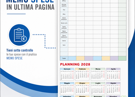 Calendario olandese personalizzato 2027 COLOR SHADED