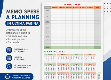 Calendario olandese personalizzato 2027 Italy