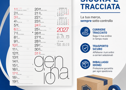 Calendario olandese personalizzato 2027 Moderno