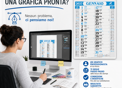 Calendario olandese personalizzato 2027 Gigante