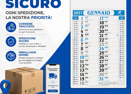 Calendario olandese personalizzato 2027 Gigante