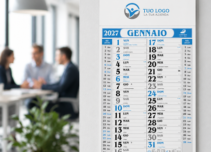 Calendario olandese personalizzato 2027 Gigante