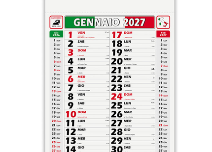 Calendario olandese personalizzato 2027 Italy