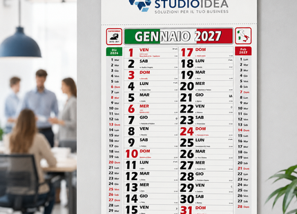 Calendario olandese personalizzato 2027 Italy