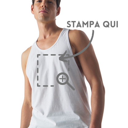 Canotte sportive Unisex personalizzate 140 gr. | Cod. BS001