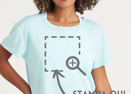 T-shirt sportiva femminile con apertura sulle spalle | Cod. JC013