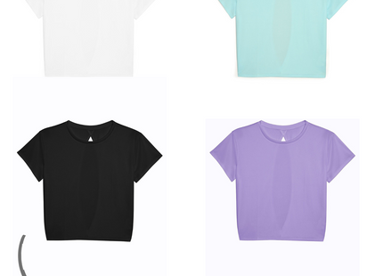 T-shirt sportiva femminile con apertura sulle spalle | Cod. JC013