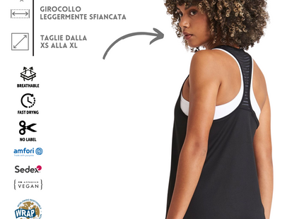 Canotta Sportiva Femminile personalizzata | Cod. JC027