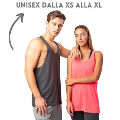 Canotte sportive Unisex personalizzate 140 gr. | Cod. BS001