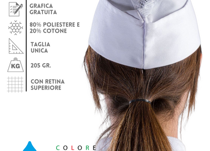 Cappello da ristorazione personalizzato | Cod. MI015