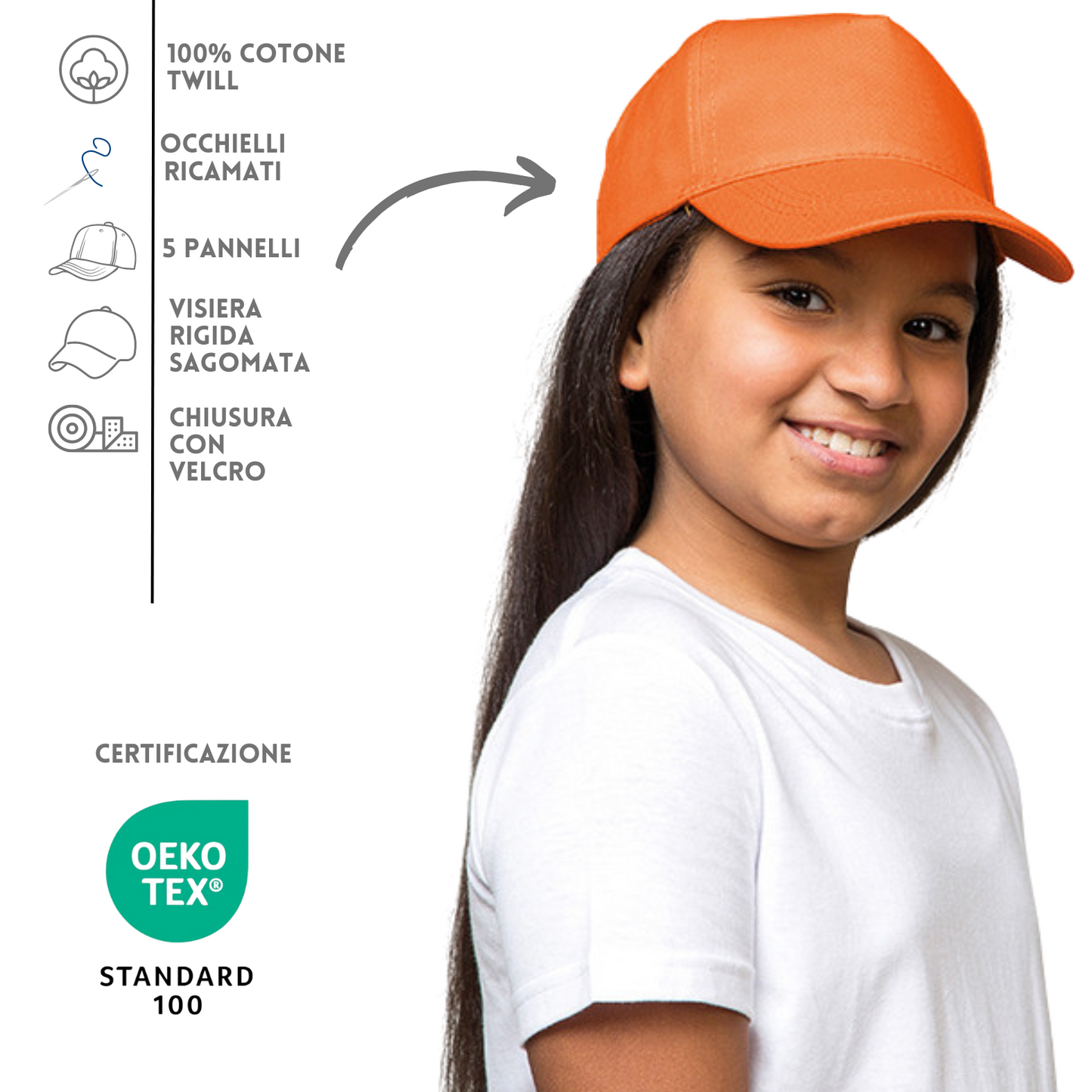 Cappellini da bambini personalizzati PM101