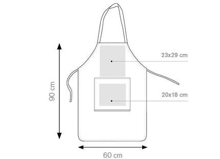 Grembiule da Chef con Tascone Laterale Chef Personalizzabile - PC605