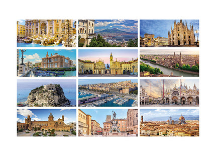Calendario da tavolo personalizzato 2027 CIttà d'Italia