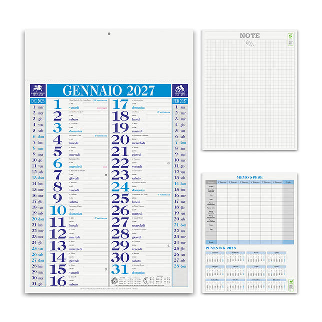 Calendario olandese personalizzato 2027 Classic
