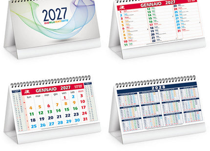 Calendario da tavolo personalizzato 2027 Color Mix