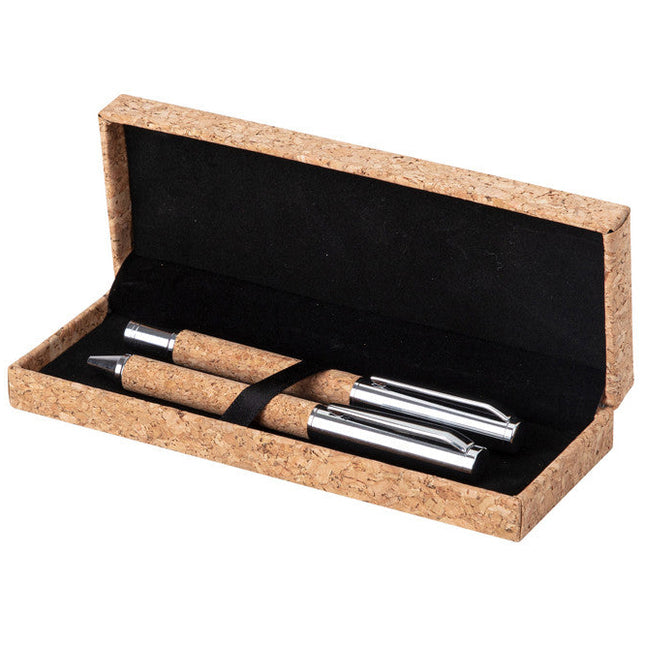 Set penne in sughero con astuccio - Cork Set