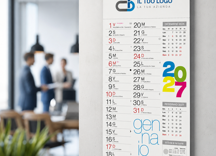 Calendario olandese personalizzato 2027 Shaded Moderno