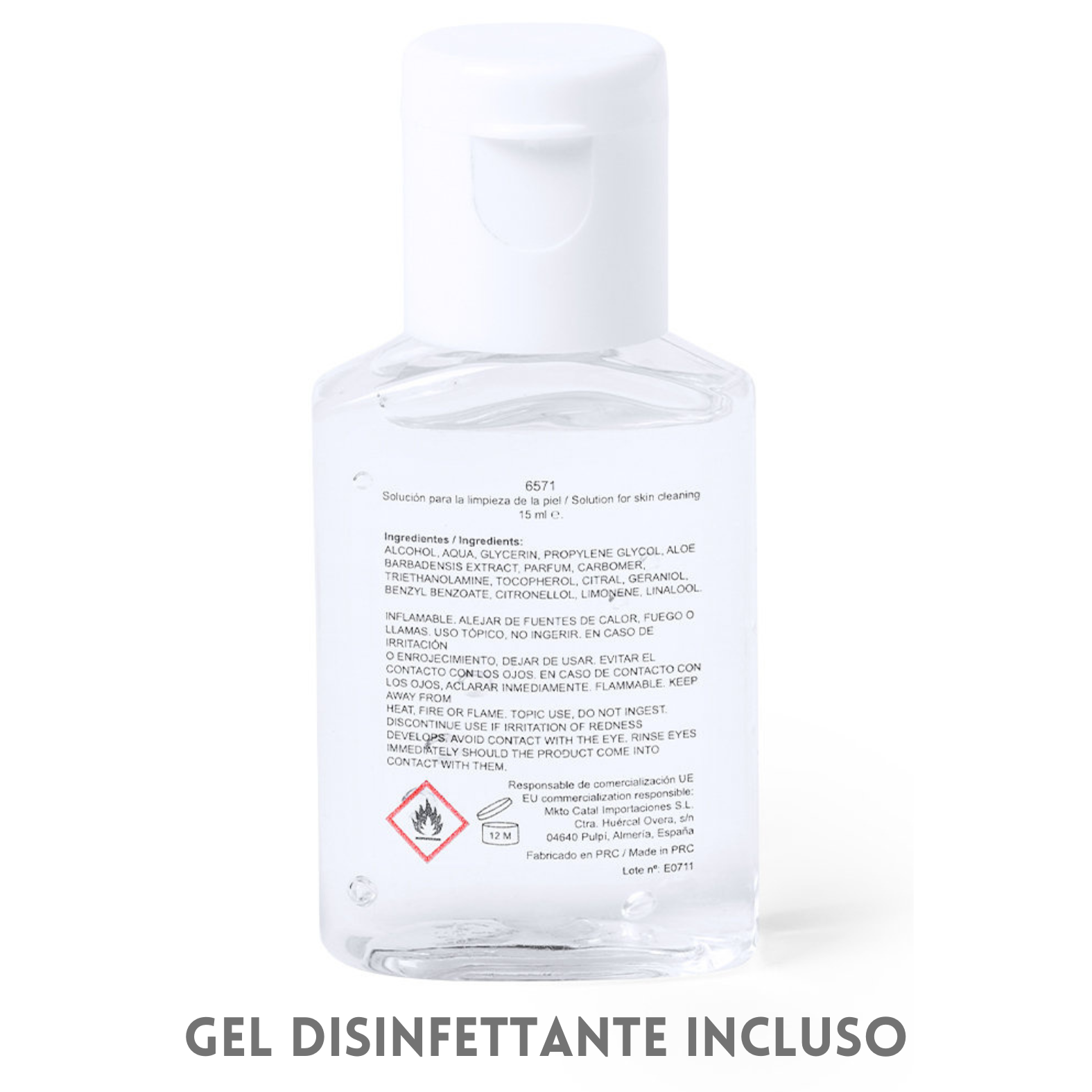 Boccetta gel idroalcolico personalizzata 6571