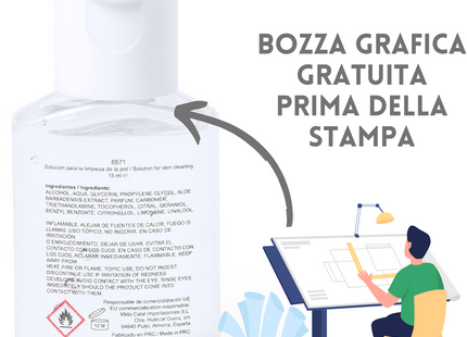 Boccetta gel idroalcolico personalizzata | Cod. 6571