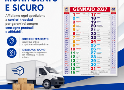 Calendario olandese personalizzato 2027 Multicolor