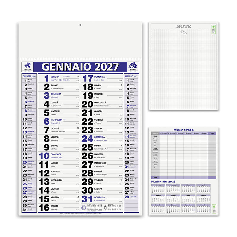 Calendario olandese personalizzato 2027 Elegant
