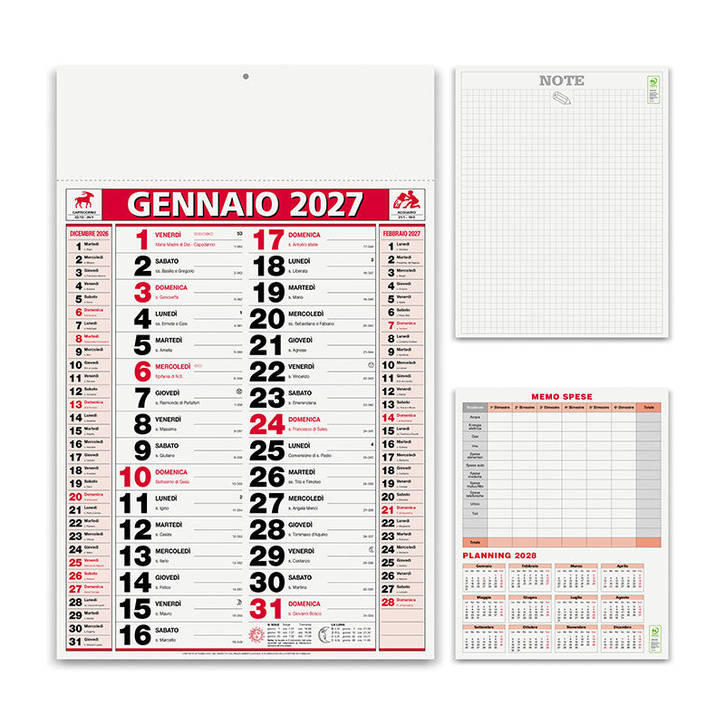 Calendario olandese personalizzato 2027 Elegant