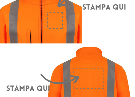 Softshell giacca da lavoro alta visibilità KXSSHJ