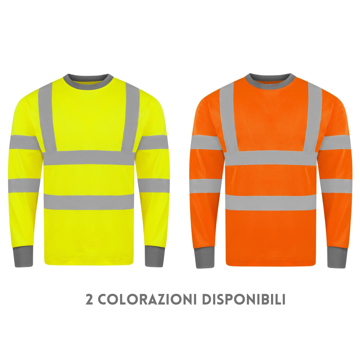 T-shirt maniche lunghe da lavoro alta visibilità | Cod. KXPCLSHIRT